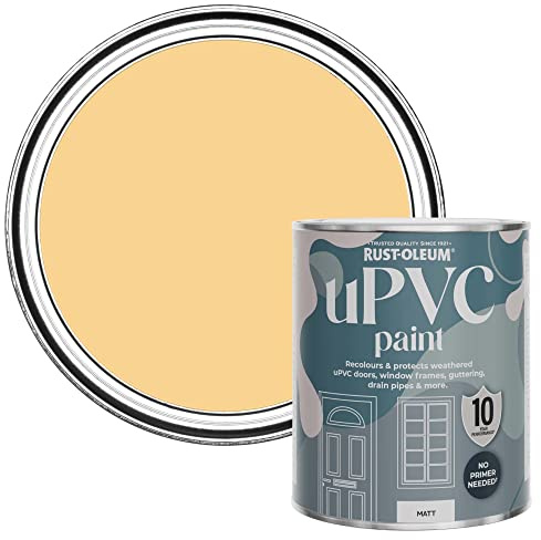 Rust-Oleum Yellow uPVC Door and Window Paint in Matt Finish - Mustard 750ml