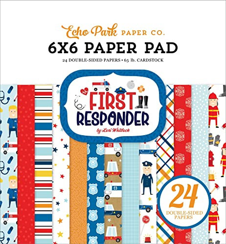 Echo Park Double-Sided Paper Pad 6X6 24/Pkg-First Responder -FR295023