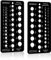 ViewReal 2 Pack Drill Bit Size Gauge, 29 Holes, 1/16 to 1/2 Inch, Stainless Steel, Black