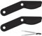 Aussio Ersatzklinge aus Stahl, kompatibel mit Fiskars Astscheren, passend für PowerGear2 Bypass-Astschere 68,6 cm und 81,3 cm, große Klinge für Fiskars Gartengeräte, Schwarz, 2 Stück