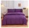 Bettbezug Massive Süßigkeiten Farbe Duvet Cover Nordic einfach rot orange Bettwäsche Set Single Double Queen King 220x240 Bettwäsche Bettwäsche Bettwäsche Bettbezugs (Color : Deep Purple, Size : Sin