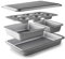 Lacor - 68461 - Set 5 Moldes, Moldes Repostería, Molde Muffin, Molde Cuadrado, Molde Cake, Rustidera, Moldes Antiadherentes, Libres de PFOA, Aptos para Horno, Frigorífico, Congelador, Acero al Carbono
