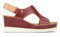 Pikolinos Keilsandalen in Leder AGUADULCE für Frauen Farbe Rojo