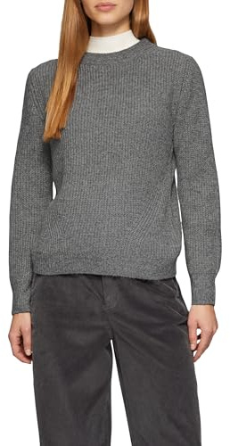 s.Oliver Strickpullover mit Rippdetail und Crew Neck