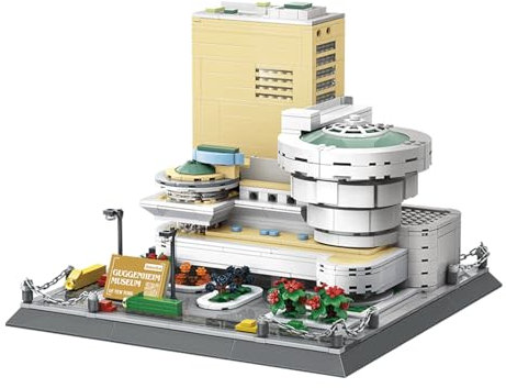 Oichy Architektur-Bauspielzeug Berühmtes Guggenheim-Museum Bausätze Künstlerische Baustein-Modellsätze für Dekorationen und Geschenke (902 Stück)