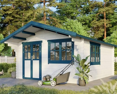 Gartenhaus Holzhaus Gartenlaube Blockhaus 4x5m 35mm