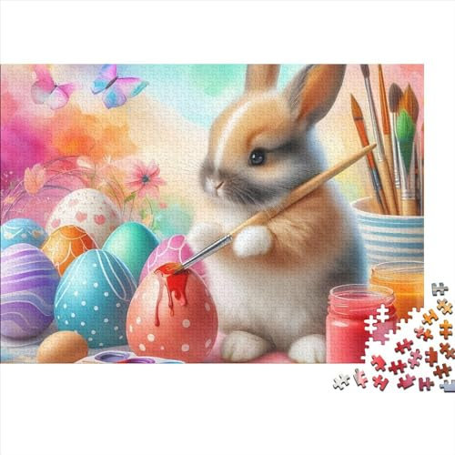 Osterhase Puzzles Für Erwachsene, 1000 Teile, Puzzles Für Erwachsene, 1000 Teile, Puzzles, 1000 Teile, Einzigartige Denkaufgabe, Geeignet Für Kinder Ab 12 Jahren 1000pcs (75x50cm)