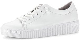 Gabor Damen Low-Top Sneaker, Frauen Halbschuhe,Best Fitting,schnürschuhe,schnürer,Plateausohle,straßenschuhe,Weiss (Ice),37 EU / 4 UK