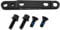ECSiNG 1PC Bicycles Flat Mount Disc Brake Adapter Front Ultralight Flat Disc Brake Caliper Mount Adapter for Road Bike Cycling F140/F160 Bike Accessory Black