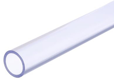 QUARKZMAN Tubo Rigido, Ttubo Trasparente PVC 20mm(3/4) ID 25mm OD 14 Ad Alta Resistenza per Tubi Acqua, Acquario, Vasca per Pesci, Serra Giardino, Blu Chiaro