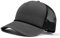 CLAPE Sommer Mesh Baseball Cap Verstellbar Trucker Cap High Crown Structured Basecap Atmunsaktive Sport 5 Panel Baseballmütze für Herren Damen Darkgrey DTK241