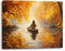 Piy Painting Impression sur Toile d’arbre, Tableau sur Toile paysage, Affiches et Impressions, Decoration Murale Peinture Moderne pour la décoration de la maison 40x30cm, Cadre en bois intégré