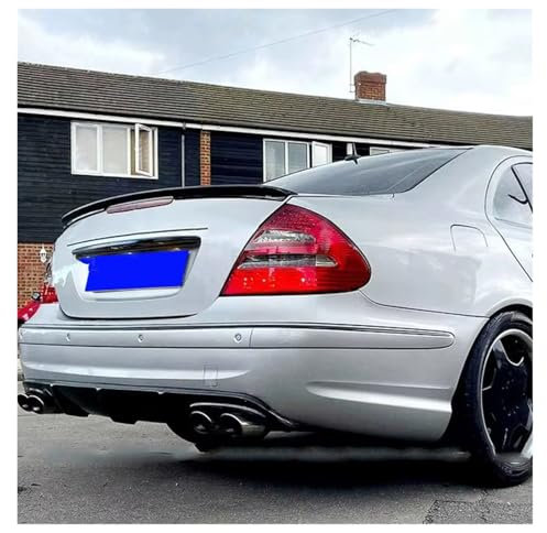 NITRIMS Heckspoiler Für W211 Spoiler Für Benz W211 E-klasse E200 E260 2002-2009 Spoiler ABS Kunststoff Material Auto hinten Flügel Farbe Heckspoiler HintenSpoiler(Unpainted Primer)