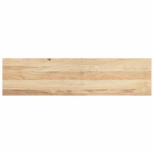 vidaXL Treppenstufen 2 STK. Unbehandelt 100x25x2 cm Massivholz Eiche, Treppenstufe für Holztreppen, Treppenstufe Holz, Fenstersims, Treppenstufe Eiche
