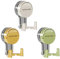 Disnace 3-Pack Saugnapf Haken, Starke Doppelhaken Saugnapf Hakens, Vakuum-Saugnapf- Badezimmerhaken, Haken Ohne Bohren für Bad Küche Fenster Dusche, 5KG Traglast, Ohne Bohren, Weiß Grün Gelb