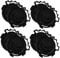 SUPVOX 4Pairs Plastic Visor Screws Clips for Secure Lens Attachment Impact Resistant Fasteners for Bike Sports Helmets Glare Protection Durable Shield Lock
