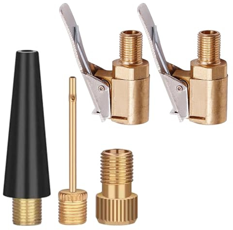 ANBOO Ventiladapter Set für Bosch EasyPump, Luftpumpe Adapter kompatibel mit SV/AV/DV Fahrradpumpen, Multifunktionales Kit für Autoventile, Fahrräder und Bälle