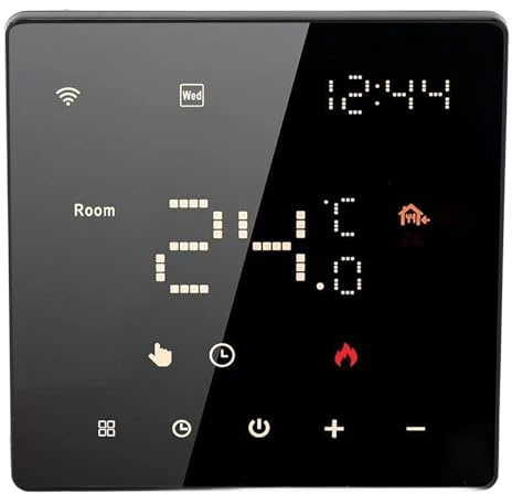 YWBL-WH Smartes Thermostat mit Touchscreen-Display, APP-Steuerung, 7-Tage-Zeitplan, Breite Kompatibilität, Sharing-Funktion, für Heimthermostat (16A elektrische Fußbodenheizung)