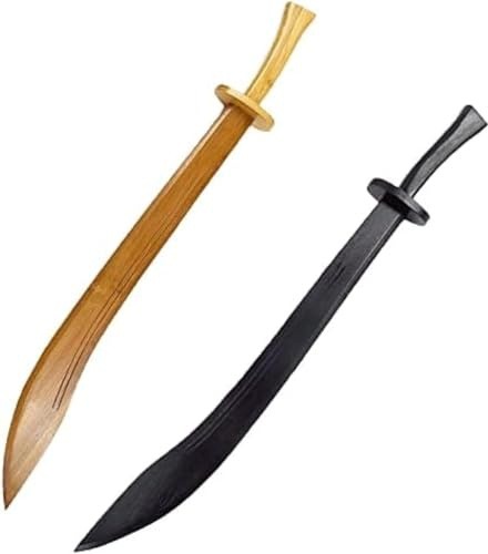 Martial Arts Schwerter Holz Kung Fu Breitschwert Schwarzes Trainingsschwert Für Formpraxis Kinderspielzeug Messer Handgemachte Machete Mit Chinesischer Tradition