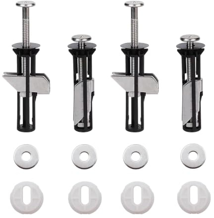Set Di Fissaggio Per Sedile WC,4 Pezzi, Viti Universali Montabili Dall’Alto