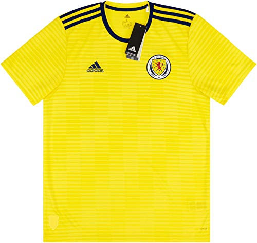 adidas Herren Schottland Auswärtstrikot, Byellow/Dark Blue, M