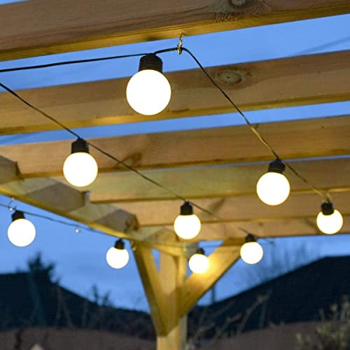 Festive Lights Guirlande Lumineuse 10 Ampoules LED à Piles Décoration Guinguette 4,50 mètres
