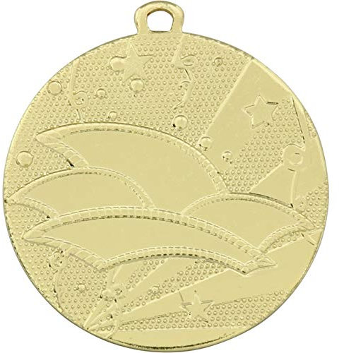 pokalspezialist 100 Stück Medaille Faschingsorden ODA 50 mm Metall günstig Gold