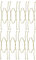 uxcell Plate Hanger, 8-inch W Type Zinc Plated Invisible Wall Decorative Hooks, 8 Pcs