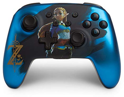 PowerA - Mando inalámbrico mejorado Chrome Zelda satinado (Nintendo Switch)