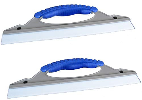 marion10020 Fenster-Abzieher Fensterabzieher Fensterwischer Scheibenabzieher Duschkabinenreiniger Abziehlippe, mit Silikonlippe Gummilippe, 30 cm, 2er-Set