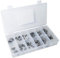 KATSU Clavette de Woodruff demi lune 80 Pièces, Moteur Engrenage Parallèle Arbre D'entraînement Volant Poulie Demi-Cercle Fixations Assortiment Kit - 8 Tailles