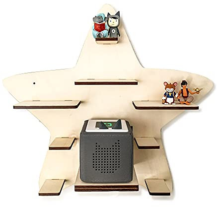 DIY Regal Stern für die Musikbox passend für Toniebox Kinder Baby Zimmer zum selbst bemalen mit Wunschname tolles individuelles Geschenk Geburtstag Ostern Weihnachten