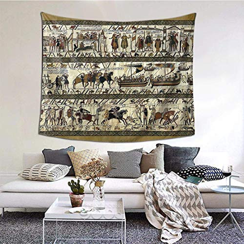 shibeili Bayeux Tapisserie Tapisserie Boutique Wandbehang Wandteppich Vintage Tapisserie Wandteppich Micro Fiber Peach Home Decor 60x51inch