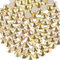 Beadsland 1440 PCS Flat Back Crystal Rhinestones Round Gems for Nail Art and Craft Glue Fix,Metal Sunlight (SS20(4.6-4.8mm))