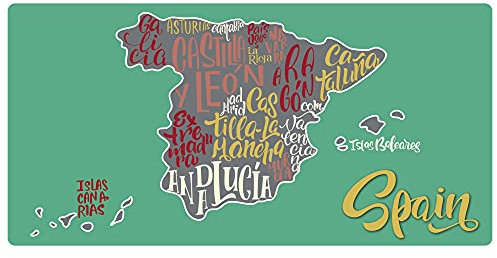 Oedim Dekoratives Nummernschild, Spanien, grün, Wanddekoration, aus Aluminium, 3 mm, robust