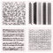 Silikonstempel Clear Stamps Hintergrund Set Stempel Silikon Musik Ziegel Pfeile Englische Handschrift Stempel Set für DIY Bullet Journal Scrapbooking Fotoalbum Geburtstag Stempelset 4 Blätter