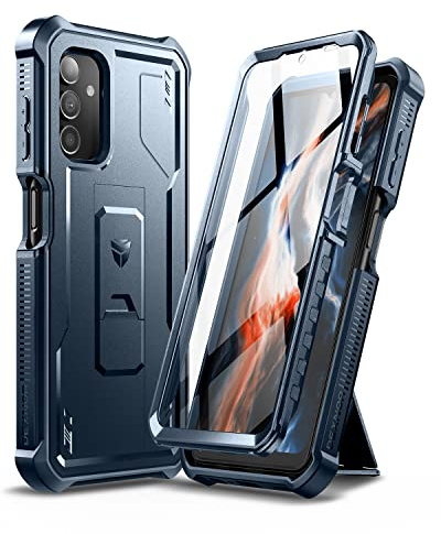 Dexnor for Samsung Galaxy A13(4g/5g) Case Built-in Screen Protector and Kickstand 360 Full Body Heavy Duty Military Grade Protection Shockproof Protective Cover for Samsung Galaxy A13 - Blue