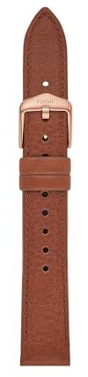 Fossil Uhrenband für Damen 16 mm LiteHide-Leder braun, S161088