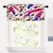 Shrahala Ethnische Feder-Boho-Küchenvolants, Bunte Traumfänger, Indianer, halbe Fenstervorhang, Fensterbehandlung, mehrschichtiges Polyester, Verdunkelung für Wohnzimmer, Badezimmer, 132,1 x 45,7 cm