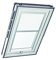Original Roto Rollo Exclusiv ZRE für Roto Dachfenster - Führungsschiene Silber - Manuelle Bedienung - Tageslichtrollo Baureihe Designo R6/R8, i8 und Classic 64/84 - Größe 074/160 | 07/16 - Farbe Weiß