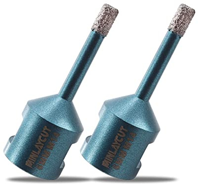 MINLAYCUT Diamond Core Drill Bits 6mm Tile Hole Saw Cutter 2pcs M14 Thread for Porcelain Tile Ceramic Granite Marble…