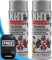 4TRESS E-TECH 2 x 400ml XHT Silver Extremely High Temperature Spray Paint Brake Caliper Engine Block 650°C Non Slip Car Dash Mat (4T-XHT-002)