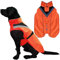 Lautus Pets Hunde-Regenmantel, wasserdicht, reflektierend, Hellorange mit Loch für die Leine (Größe S, Orange)