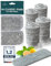 Wonderhome Ersatzpad 4er Pack für Wonderhome Mop mit Reinigungseimer - 2 seitige Laschen - geeignet für alle Bodenarten - maschinenwaschbar - sehr saugfähig - aus Mikrofaser (4)