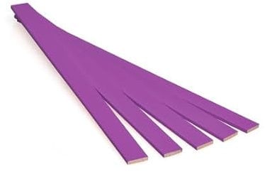 Metrie™ 100 Stück pflaumenfarbene Holzstäbchen Bastelholz - Pantone 512 C - ideal zum Heimwerken, Holzarbeiten und Basteln mit Kindern, hochwertiges Buchenholz, 25 x 1,6 x 0,3 cm