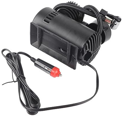 Tragbare Mini-Reifenpumpe mit Kratzfestem Zifferblatt-Design, Schnelle Wärmeableitung, ABS-Gehäuse, Einfacher Transport für Auto, Motorrad, Fahrrad, Schlauchboot, Ballspiel, 12 V