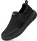 FitVille Scarpe Uomo per Camminata Antiscivolo Slip-on Casual Sneaker Senza Lacci Scarpe da Esterno Comode Leggere e Traspiranti a Pianta Larga 45 EU Larga Nero