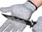 PRECORN Schnittschutzhandschuhe Küche, Arbeit & Garten – Hochleistungs-Schutz | CE-zertifiziert | Edelstahl-Draht-Mesh | Rutschfest & Unisex | 1 Paar in grau