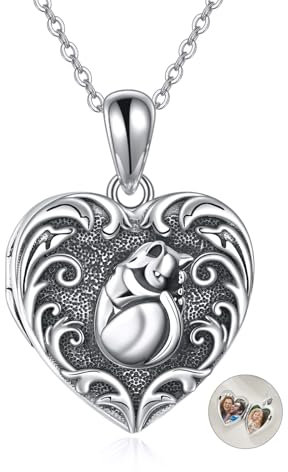 YAFEINI Baum des Lebens Medaillon Halskette Sterling Silber Medaillon Halskette die Bilder hält Baum des Lebens Medaillon Anhänger für Frauen Frau Freundin, Sterling Silber, nicht bekannt