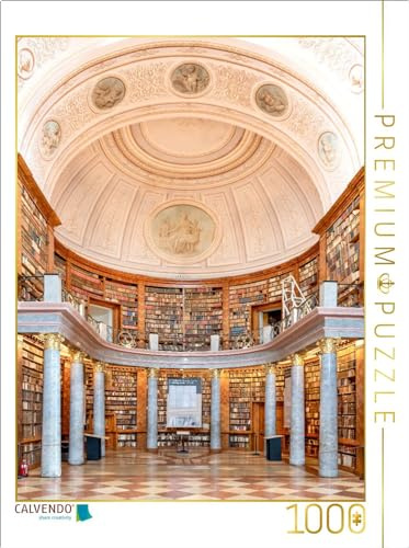 CALVENDO Puzzle Bibliothek der Benediktiner-Abtei in Pannonhalma | 1000 Teile Lege-Größe 64 x 48 cm Foto-Puzzle für glückliche Stunden